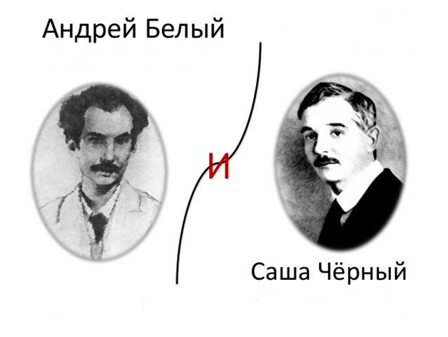 А. Белый и Саша Черный